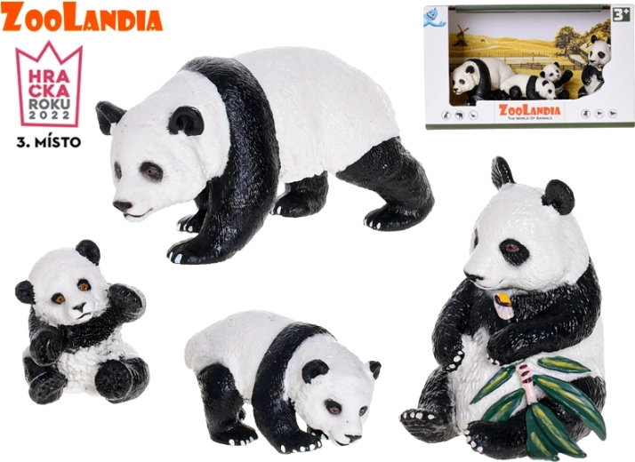 Zoolandia rodzinka pand – figurki do pudełka