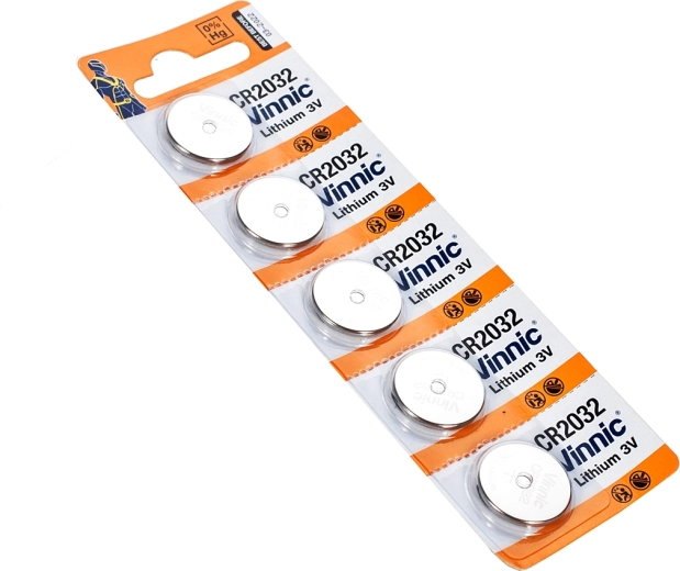 Litowa bateria guzikowa CR2032 3 V – opakowanie 5 szt.