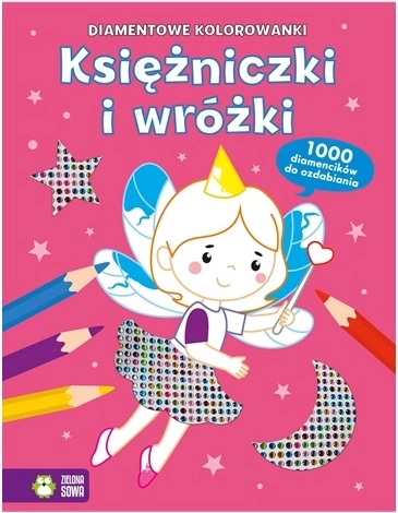 Diamentowe kolorowanki: księżniczki i wróżki