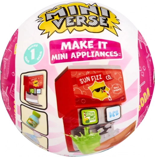MGA’s Miniverse Make It Mini Appliances – mini automat do napojów gazowanych - 1 sztuka