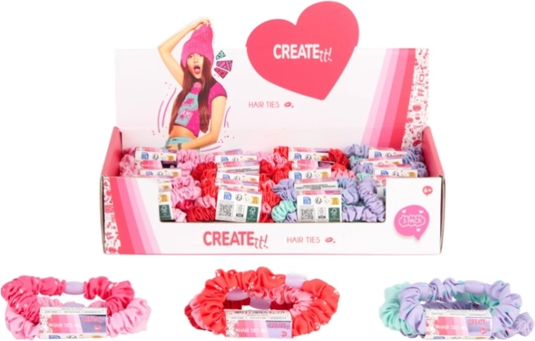 Create It! materiałowa gumka do włosów (scrunchie)
