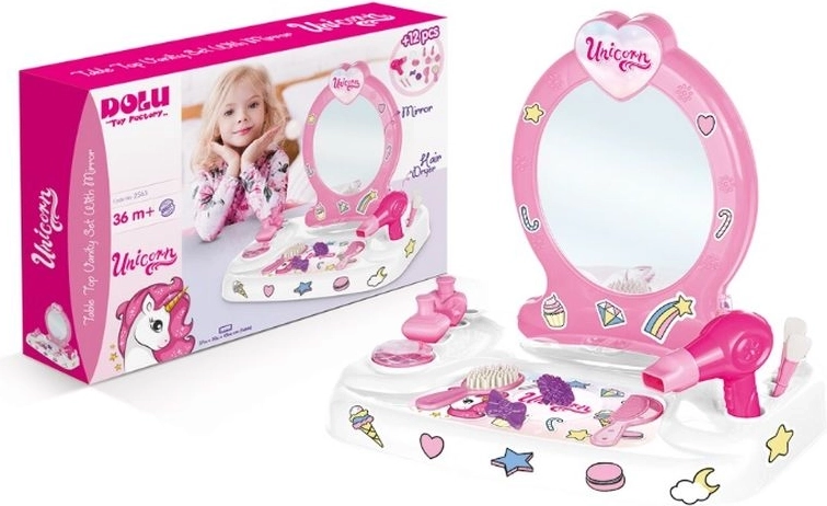Toaletka Dolu Unicorn z akcesoriami