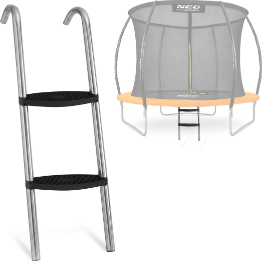 Neo-Sport drabinka do trampoliny 6–8 ft (183–252 cm), 2 stopnie