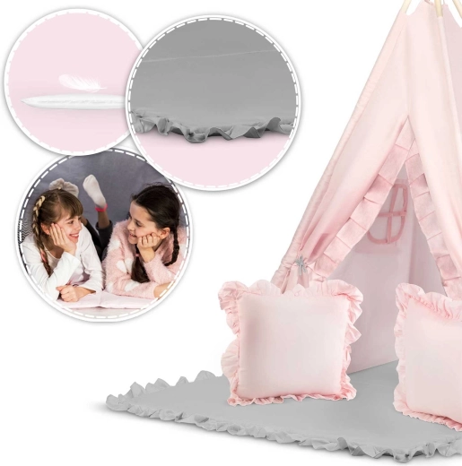 Komfortowa mata z antypoślizgiem + 2 poduszki