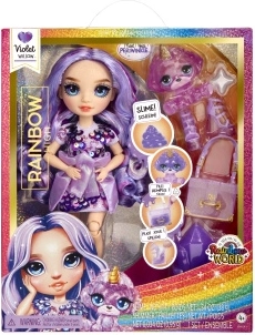 Lalka Rainbow High Violet z modnymi dodatkami