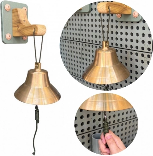 Masterkidz brązowy dzwonek ścienny do tablic STEM