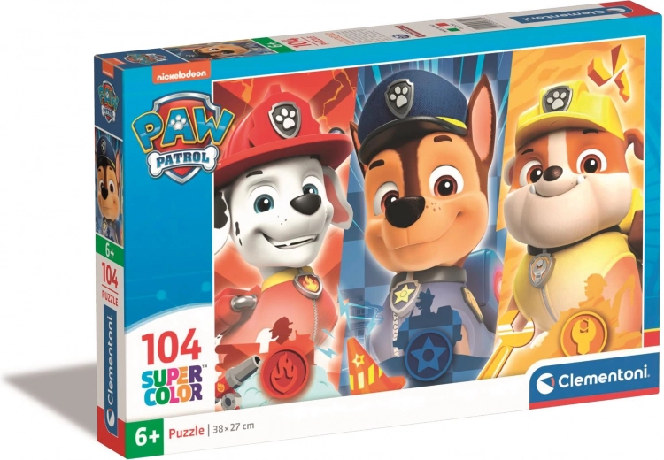 Puzzle 104 elementy z motywem Psi Patrol od Clementoni