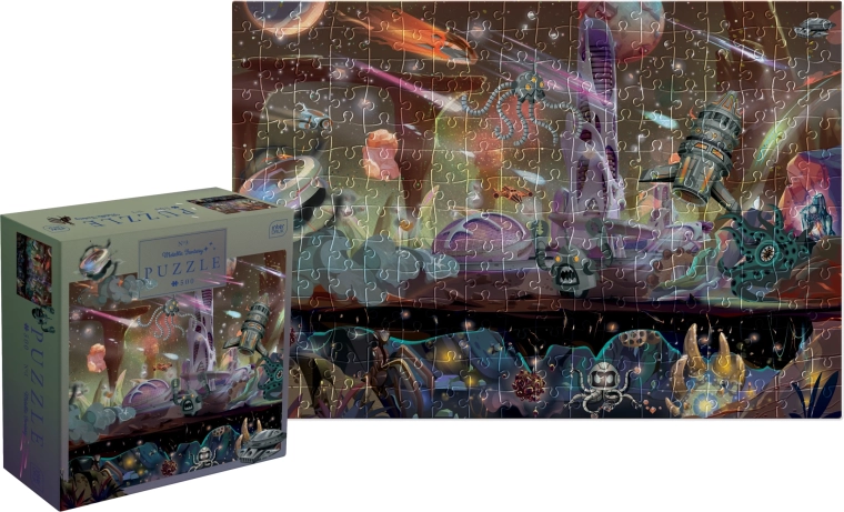 Puzzle Metallic Fantasy: wyprawa w kosmos 500 elementów