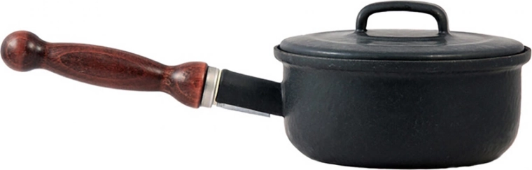 Emaliowany rondel z pokrywką 16 cm, 1,25 l z odpinaną rączką