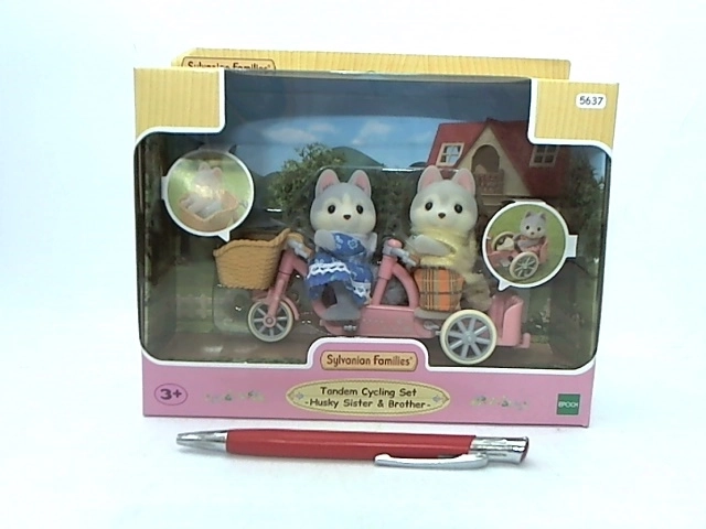 Sylvanian Families husky na tandemie