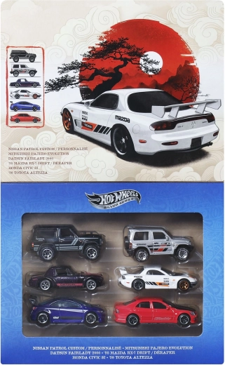 Hot Wheels Silver Series Streets of Japan – zestaw autek 1:64