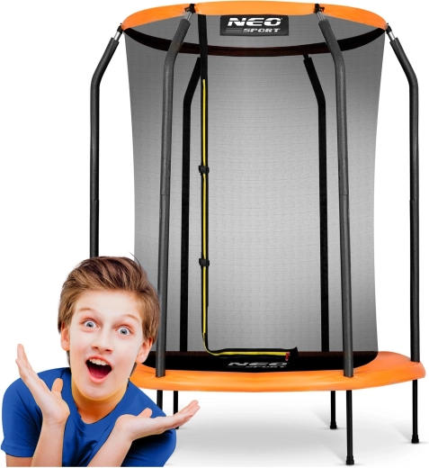 Ogrodowa dziecięca trampolina 152 cm z siatką bezpieczeństwa NEO-SPORT