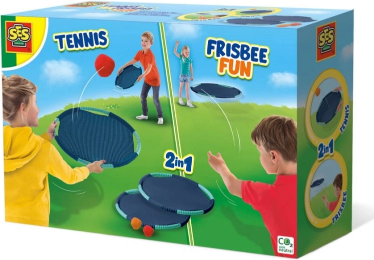 Dwie gry w jednej: tenis i frisbee