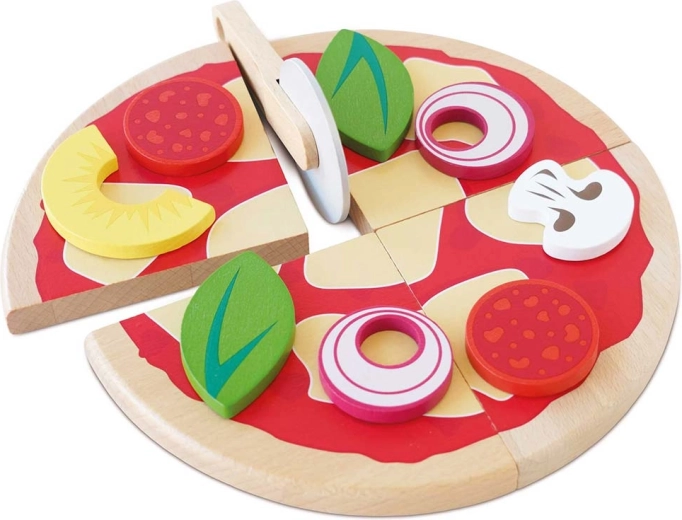 Drewniana pizza do krojenia dla dzieci Le Toy Van