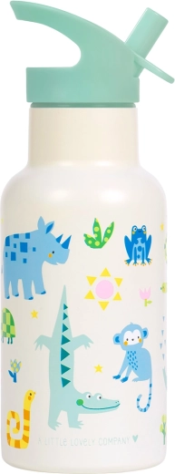 A Little Lovely Company – nierdzewna butelka do picia Dżungla 350 ml