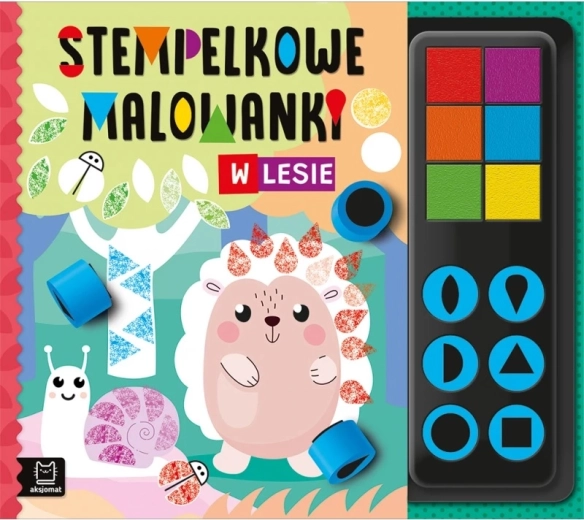 Stempelkowe malowanki w lesie