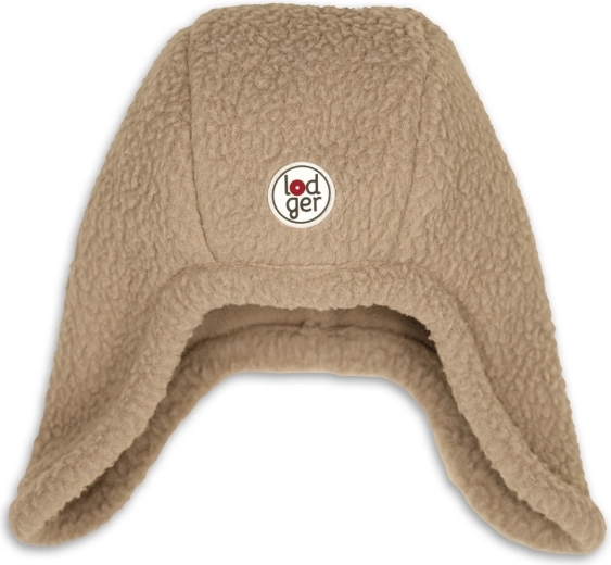 Lodger zimowa polarowa czapka Teddy Beige 0–3 miesiące
