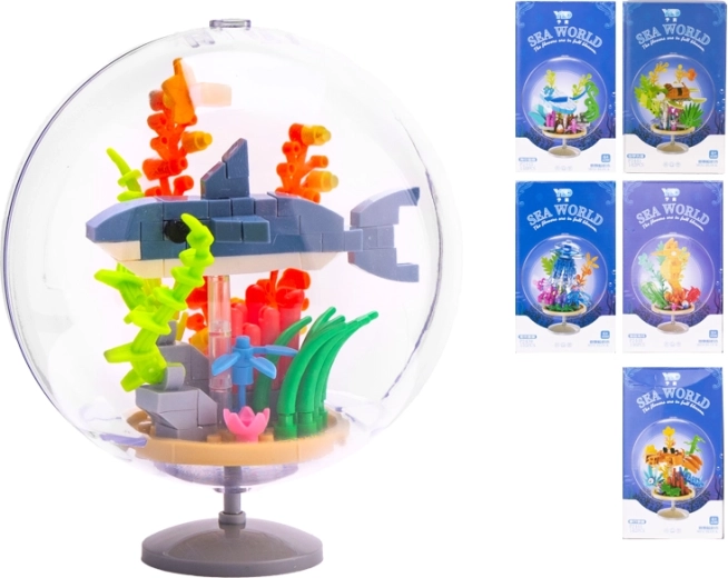 Klocki konstrukcyjne morskie zwierzęta 6 w 1 dla dzieci od 6 lat