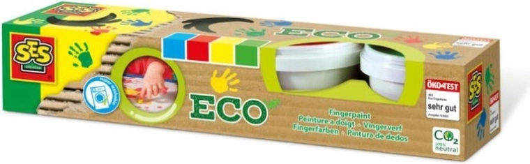 SES Eco farby do malowania palcami – 4 kolory