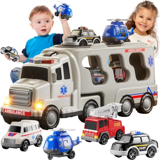 Woopie transporter ratunkowy ze światłami i dźwiękami, 5 elementów
