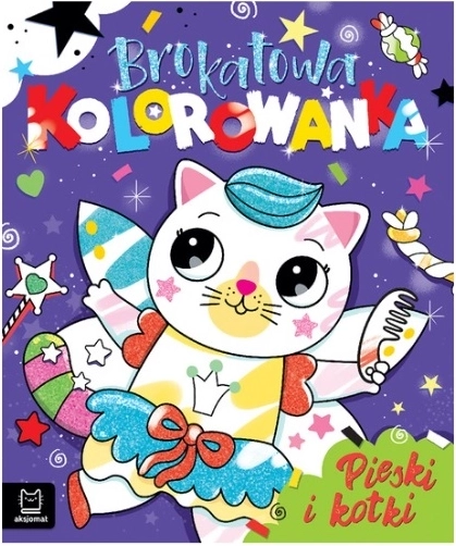 Brokata kolorowanka Pieski i kotki