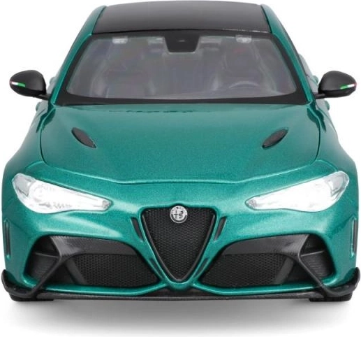Model samochodu Bburago Alfa Romeo Giulia GTA 1:18 w zielonym metaliku