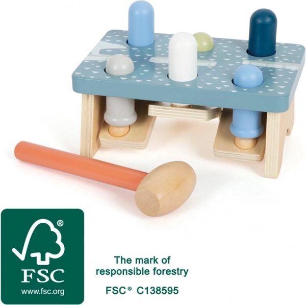 Drewniany młotek Arctic od small foot