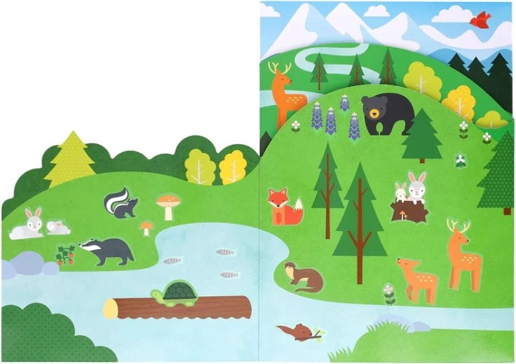 Składana leśna scena do opowieści bez granic