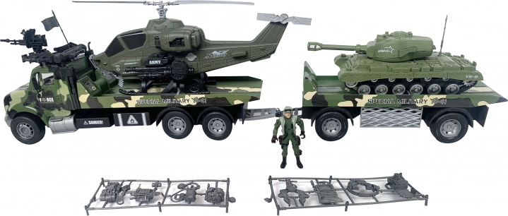 Wojskowy ciągnik z żołnierzem 80 cm