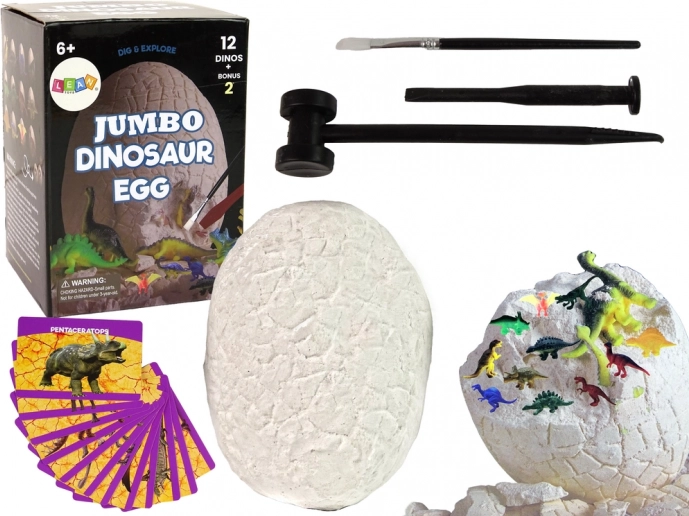 Wielkie jajko dinozaura - Zestaw dla paleontologów