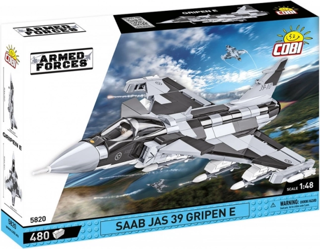 Zestaw Klocków Myśliwiec SAAB Jas 39 Gripen E - 480 klocków