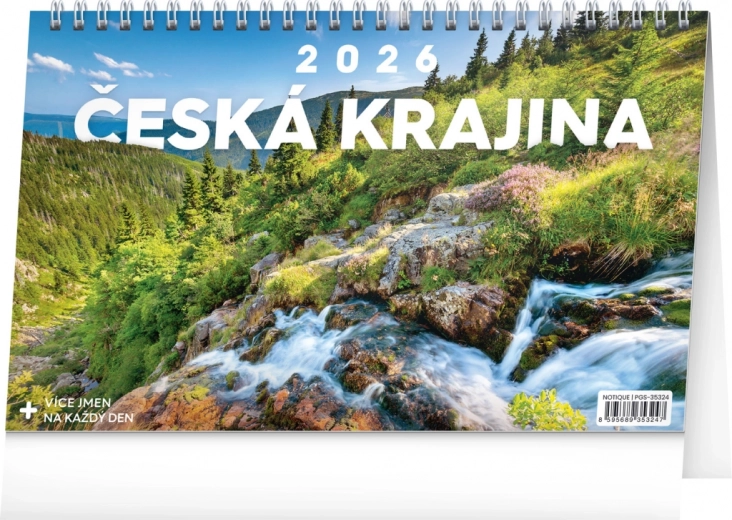 Kalendarz biurkowy Czeski krajobraz 2026