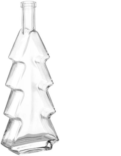 Dekoracyjna butelka Choinka 500 ml z metalową zakrętką 28 mm
