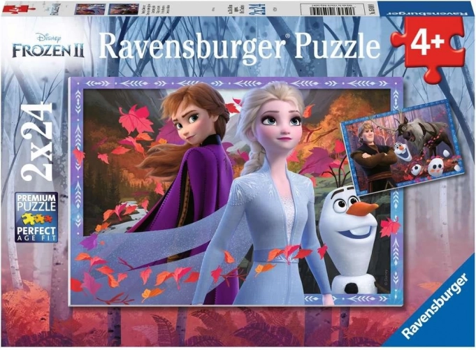 Puzzle 2x24 elementów Kraina Lodu 2