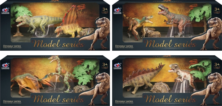 Świat dinozaurów zestaw figurek dinozaurów 4 rodzaje