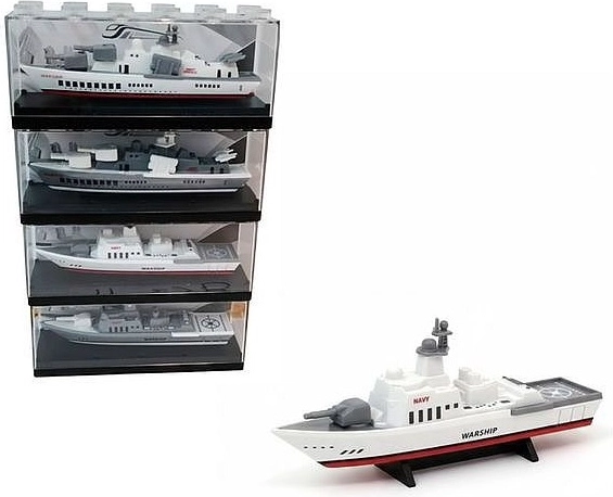 Miniaturowy statek w przezroczystym pudełku - 1 sztuka