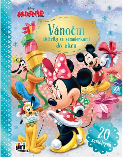 Świąteczne aktywności z naklejkami na okno Minnie