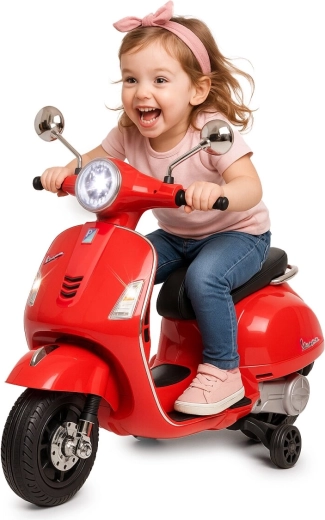 Dziecięcy pojazd elektryczny Vespa GTS 125 czerwony