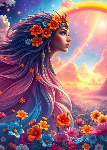 Puzzle Tęczowa dziewczyna 500 elementów