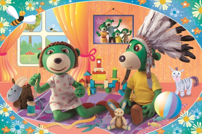 Puzzle Trefliki wspólna zabawa MAXI 24 elementy