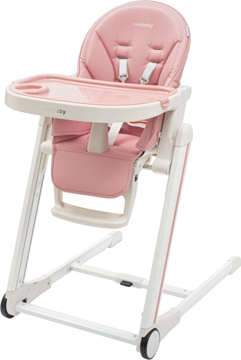 Krzesełko do karmienia dla dzieci New Baby Muka dusty pink