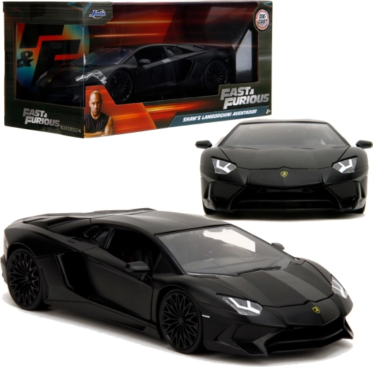 Model samochodu Jada Toys Fast & Furious Lamborghini Aventador Shawa, czarny