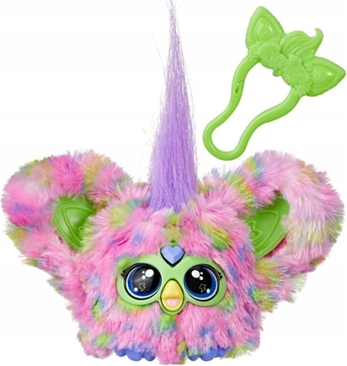 Mini Furby do dłoni z klipsem na podróże