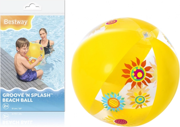 Nadmuchiwana piłka żółta 51 cm Bestway