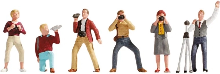 Noch zestaw figurek fotografów H0 (6 szt.)