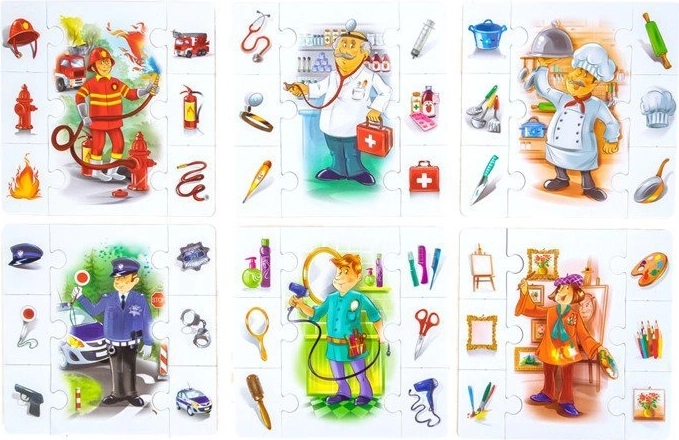 Edukacyjne puzzle zawody Kim zostanę?