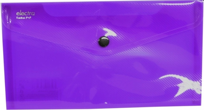 Koperta z zatrzaskiem DL fioletowa