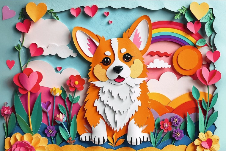 Trefl Puzzle Paper Art: szczenię 160 elementów