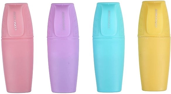 Zestaw mini pastelowych zakreślaczy CONCORDE, 4 szt.