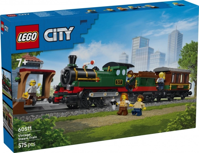 LEGO City retro pociąg parowy